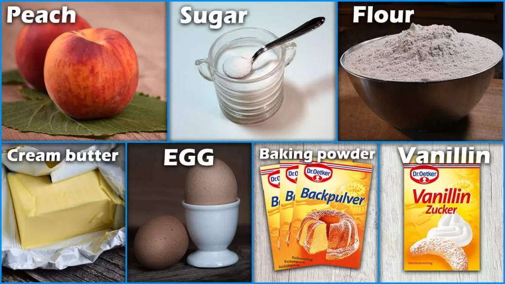 Peach Pudding Ingredients